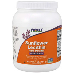 NOW Sunflower Lecithin slunečnicový lecitin prášok 454 g