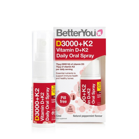 Better You Vitam├şn D3 + K2 MK7 75mcg or├ílny sprej 12 ml