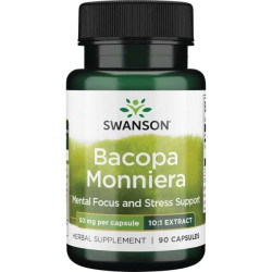 Swanson Bacopa Monniera 50 mg - extrakt 10:1 90 kaps.