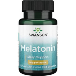 Swanson Melatonin 1mg 120 kaps.