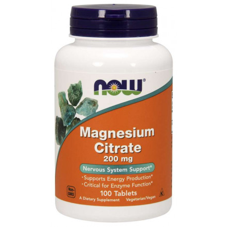 NOW Magnesium Citrate 200 mg 100 tabl.