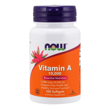 NOW Vitamin A 10000 IU -100 kaps.