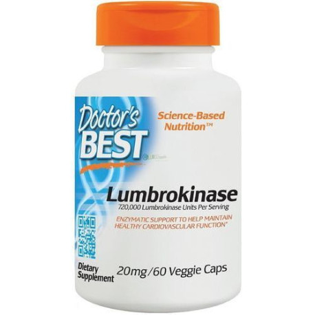 Doctor┬┤s Best Lumbrokinase 20 mg 60 kaps.