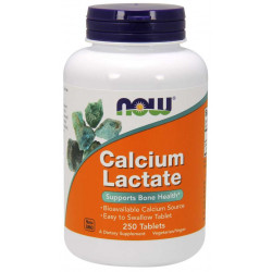 NOW Calcium Lactate - 250 tabl.