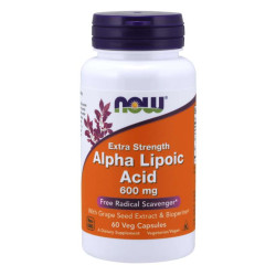 Now Alpha Lipoic Acid 600mg 60 vegkaps.