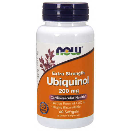 NOW Ubiquinol Extra Strenght Kaneka 200 mg 60 softgel