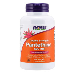 Now Double Strength Pantethine 600 mg 60 kaps.