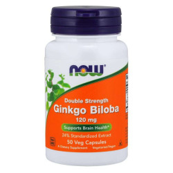 NOW Ginkgo Biloba 120mg 50 vegkaps.