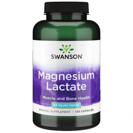 Swanson Magnézium Lactate 84 mg 120 kaps.