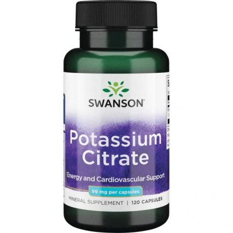 Swanson Potassium Citrate draslík 99 mg 120 kaps.