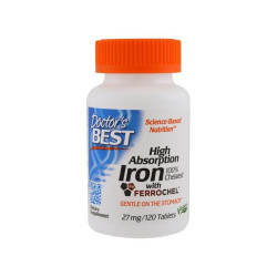 DoctorÔÇÖs Best High Absorption Iron 27 mg 120 tab