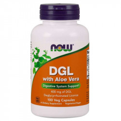 Now DGL with Aloe Vera koreň sladkého drievka 400 mg + Aloe Vera 100 kaps
