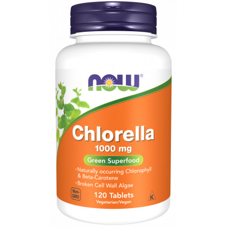 Now Chlorella 1000 mg 120 tabl.