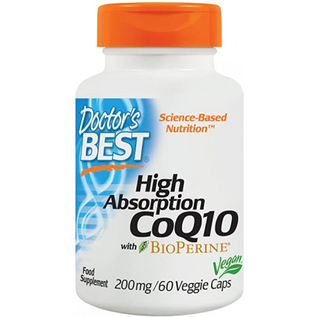 Doctor’s Best Koenzym Q10 200 mg with BioPerine  60 vegkaps.