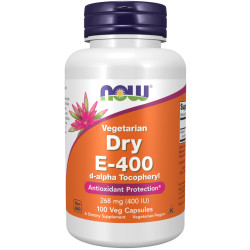 Now Vitamin E-400 Dry 100 kaps.