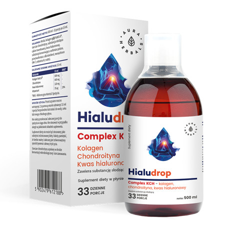 Aura Herbals Hialudrop Complex KCH - Kolagen, Chondroitin, Kys.Hyaluronov├í 500 ml