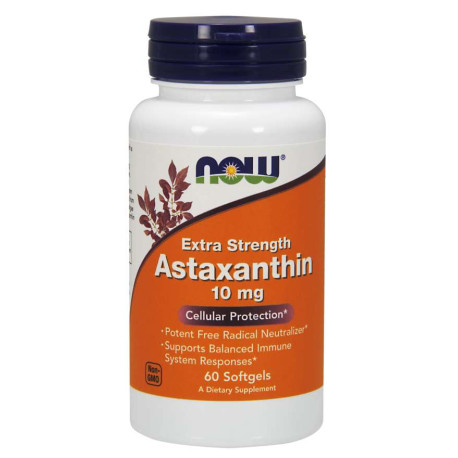 Now Astaxanthin Extra strenght 10mg 60 softgels