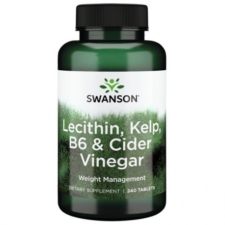 Swanson Lecithin, Kelp, B6 & Cider Vinegar 240 tabl.