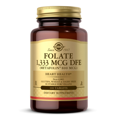 Solgar Folate (Metafolin) 800 mcg 100 tabl.