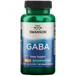 Swanson GABA 750 mg 60 kaps.