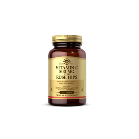 Solgar Vitamin C 500 mg with Rose Hips 100 tabl.