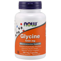 NOW Glycine 1000 mg 100 kaps.