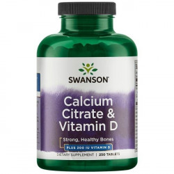 Swanson Calcium Citrate & Vitamin D3 250 tabl.
