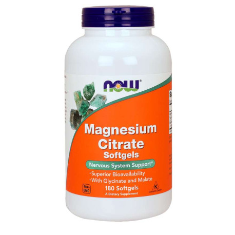 Now Magnesium Citrate 180 sofgels