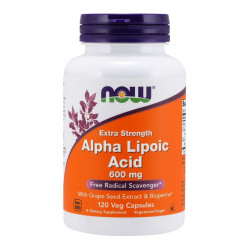 Now Alpha Lipoic Acid Extra Strenght 600mg 120 kaps.