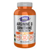 Now Arginine 500 mg+ Ornithine 250 mg 250 kaps.