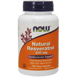 Now Natural Resveratrol 200 mg 120 kaps.