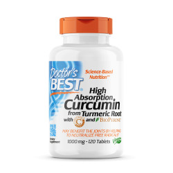 Doctor┬┤s Best Curcumin C3 Complex with Bioperine 120 tabl.