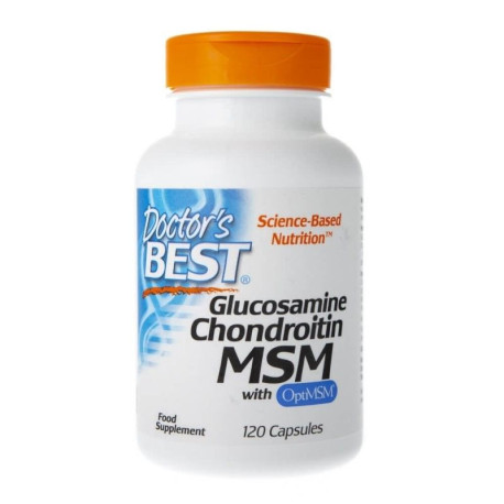 Doctor┬┤s Best Glukosamine + Chondroitin + MSM with OptiMSM 120 kaps.