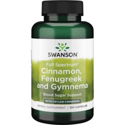 Swanson Full Spectrum Cinnamon, Fenugreek and Gymnema 120 kaps.