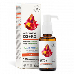 Aura Herbals Vitamin D3 + K2mk7 v oleji MCT 50 ml