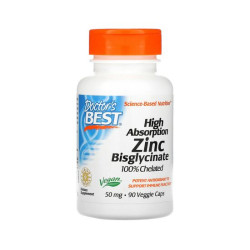 Doctor's Best High Absorption Zinc Bisglycinate 90vegkaps