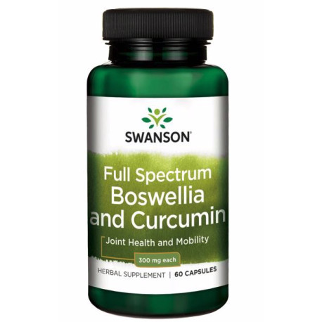 Swanson Full Spectrum Boswellia and Curcumin 60 kaps.