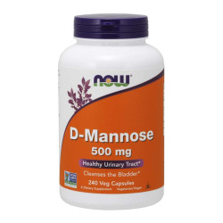 NOW D-mannose 500 mg 240 kaps.