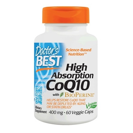 DOCTOR'S BEST Coenzym Q10 400 mg with BioPerine 60vegkaps.