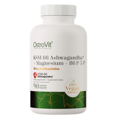 OSTROVIT KSM-66 Ashwagandha + Magnesium + B6 P-5-P VEGE 90 caps