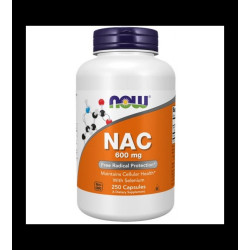 NOW NAC Acetyl Cysteine 600 mg 250 vcaps.