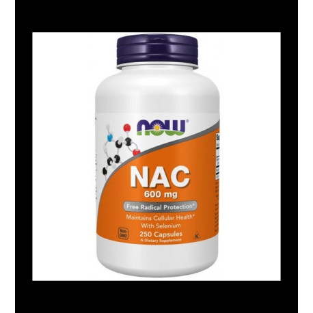NOW NAC Acetyl Cysteine 600 mg 250 vcaps.