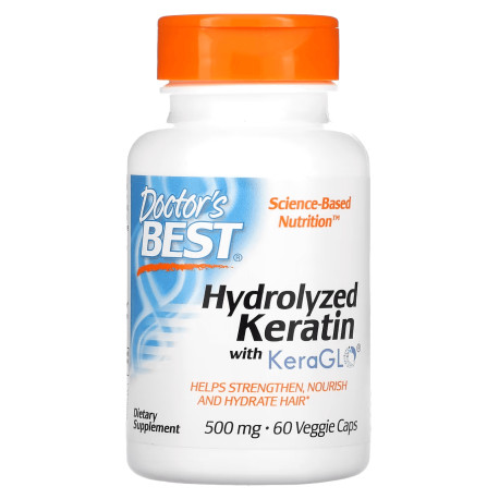 DOCTORS BEST Hydrolyzed Keratin 500 mg 60 kaps.