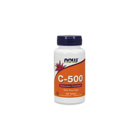 NOW Vitamin C-500 with Rose Hips - 100 tbl