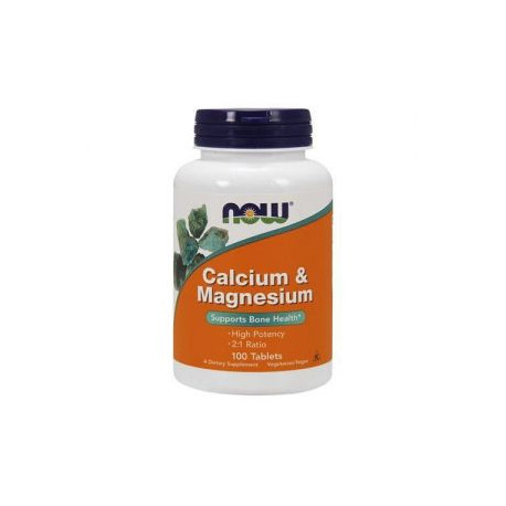 NOW Calcium and Magnesium - 100tabs