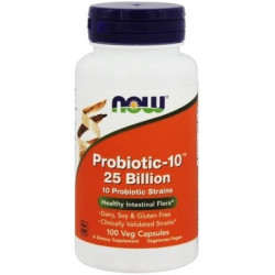 Now ProBiotic 10 25 Billion 100 vegcaps.