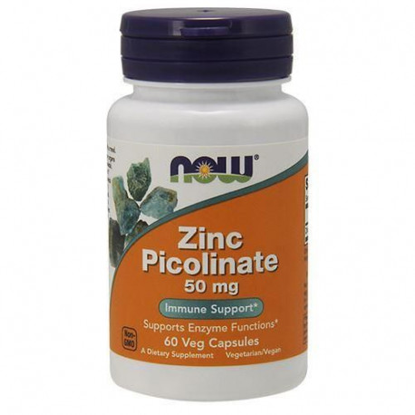 NOW Zinc Picolinate 50mg - 60vegcaps.