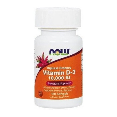 NOW Vitamin D3-10000 IU - 120softgels