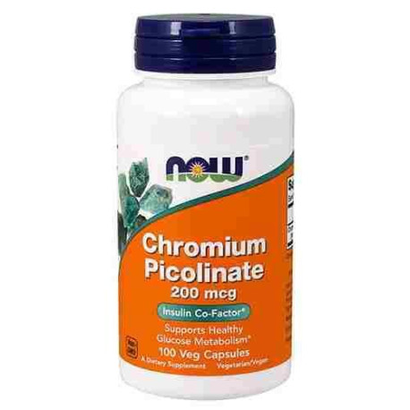 NOW Chromium Picolinate 200mcg 100vegcaps