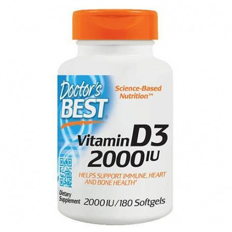 DOCTORS BEST -Vitamin D3 2000 IU - 180softgels